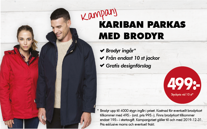 Kampanj Kariban Parkas med brodyr