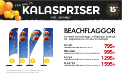 Beachflaggor kalaspris