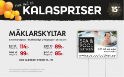 Mäklarskyltar 85 kr/st vid 500 st