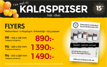 Flyers - från 890 kr för 2500 st
