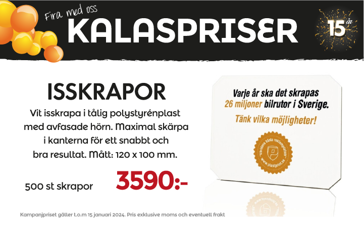 Isskrapor med reklamtryck
