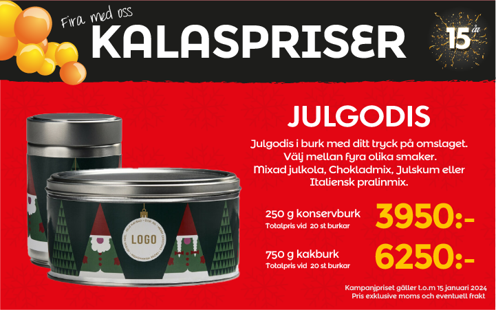 Julgodis till kampanjpris